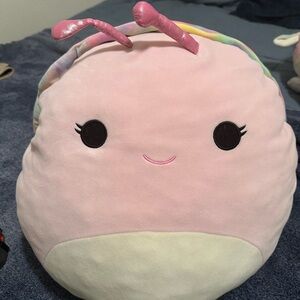Squishmallow Pink pastel rainbow Snail